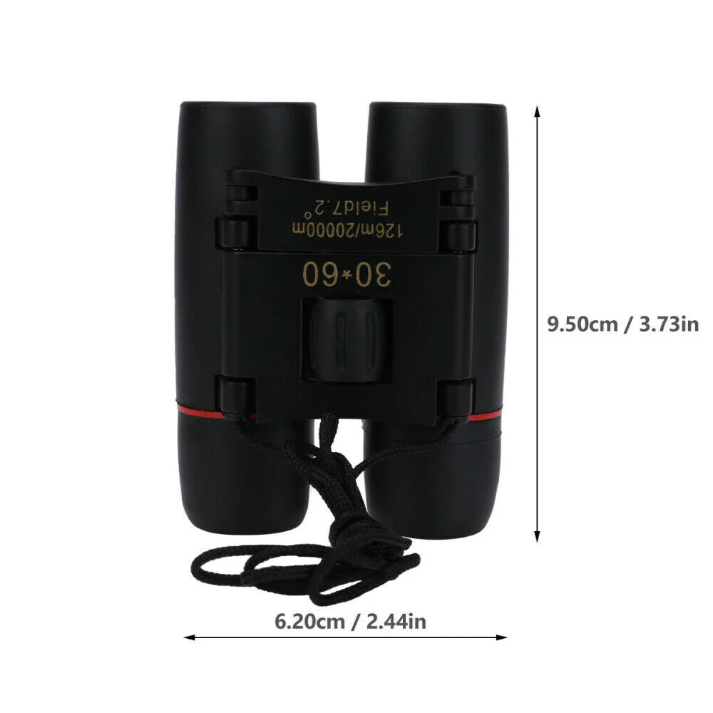 Compact 30X60 Zoom Binoculars - Perfect for Outdoor Adventures, Hunting, and Nighttime Viewing